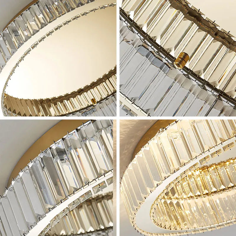 Plafonnier LED Crystal Round