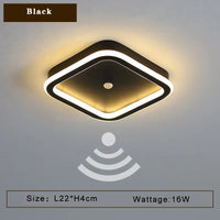 Plafonnier LED avec détecteur de mouvement PIR, parfait pour l'intérieur.