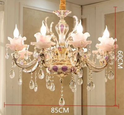 Lustre en cristal en alliage de zinc - Collection Élégance Européenne