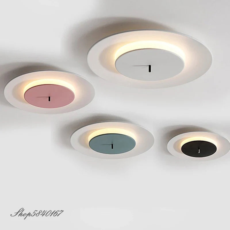 Plafonnier LED Premium à Disque Unique avec Système de Suspension