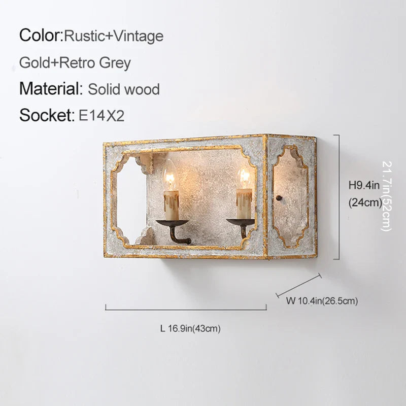 Loft Vintage Wood Lustre: Suspension Luminaire Gris pour Chambre, Salon & Cuisine