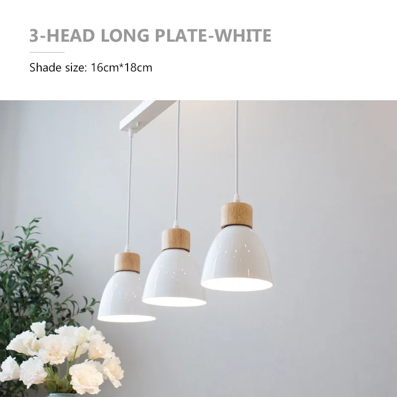 Lustre Nordique en Bois à 3 Têtes