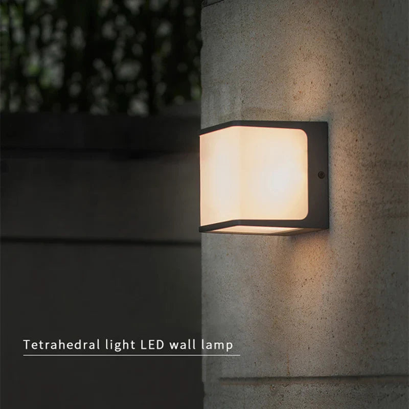 Applique murale LED extérieure imperméable en aluminium décoratif