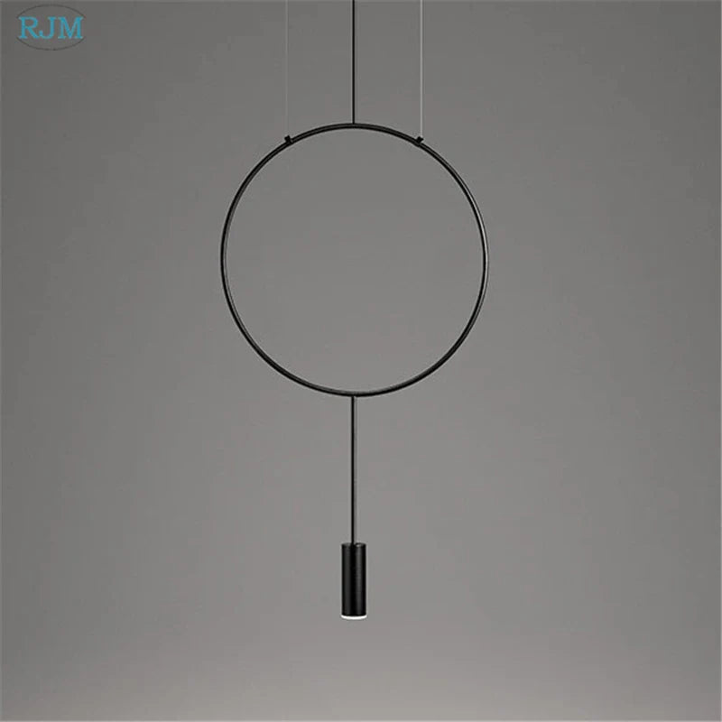 Suspension Circulaire Créative de Styliste Nordique - Collection Métal Postmoderne