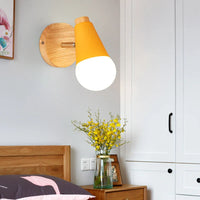 Applique murale nordique Macaron en fer et bois - Édition Premium