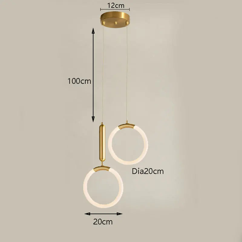 Suspension lampe Nordique Créatif LED 360° - Lumière Art Luxe