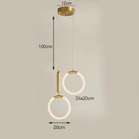 Suspension lampe Nordique Créatif LED 360° - Lumière Art Luxe