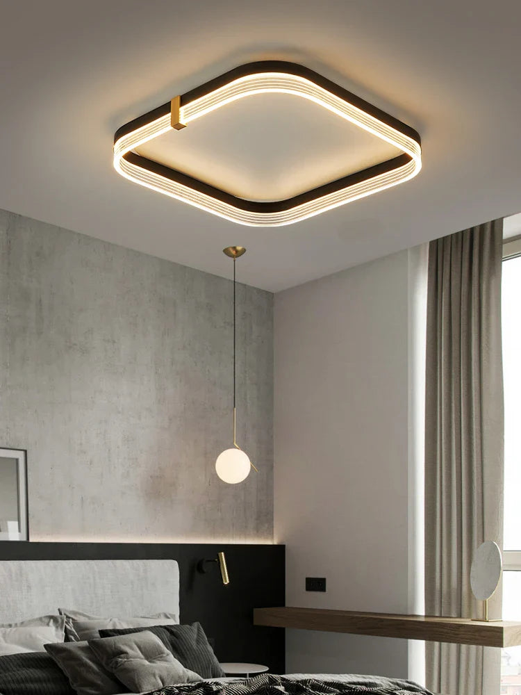 Lustre LED dimmable avec télécommande - Livraison directe incluse