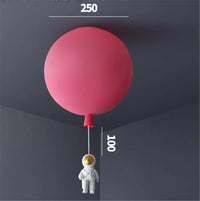 Plafonnier LED nordique « Astronaute et Ballons » pour Enfants