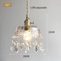 Suspension Cristal Moderne