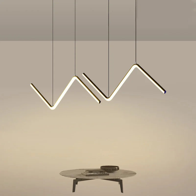 Lustre nordique en suspension LED pour une décoration intérieure élégante