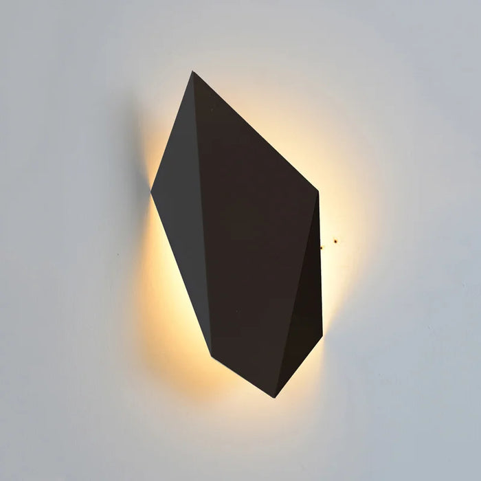 Applique Murale LED Nordique Imitation Pierre de Bois pour Hôtel Chic