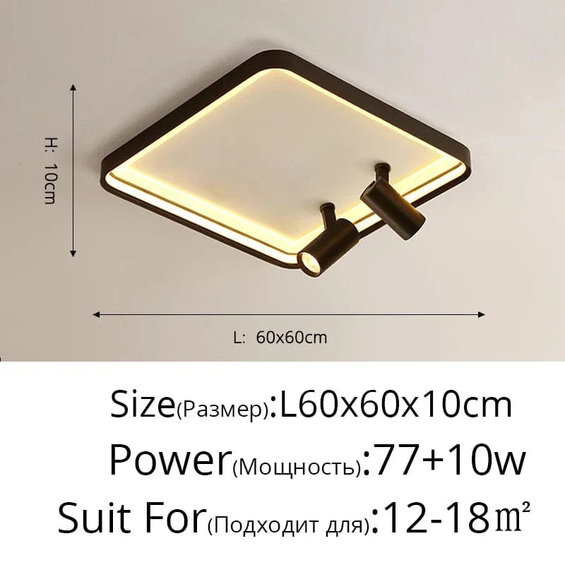 Nouveau Plafond Moderne à LED Monté en Surface - Illuminateur de Spaces