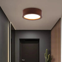Plafonnier LED bois naturel modernité