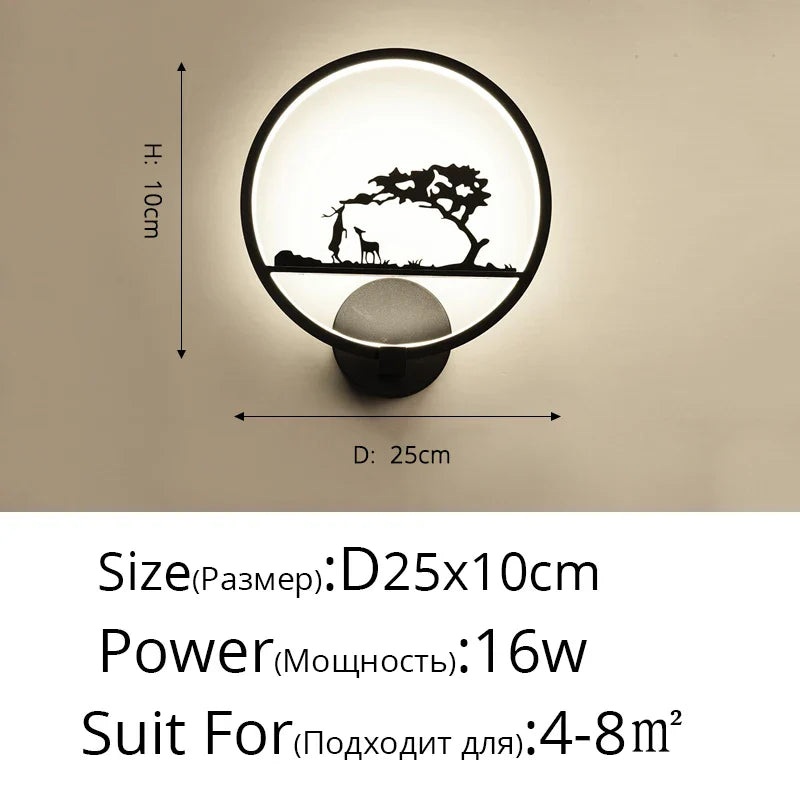 Applique nordique LED ronde : le mariage parfait pour petits et grands