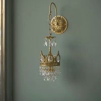 Lustre Couronne Moderne en Cristaux: Luminaire Décoratif d'Intérieur