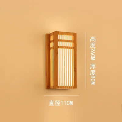 Applique murale LED en bambou naturel pour hôtel de luxe