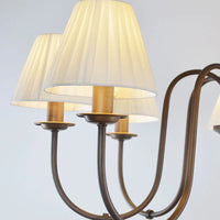 Lustre de style européen et américain en fer forgé pour salon ou salle à manger