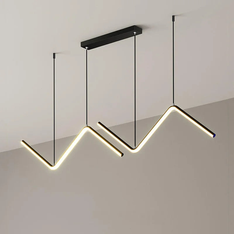 Lustre nordique en suspension LED pour une décoration intérieure élégante