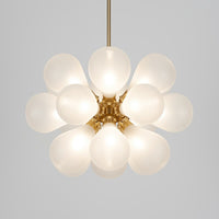 Lustre moderne à boules en verre Beans