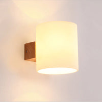 Applique murale LED Japonais Bois Nordique