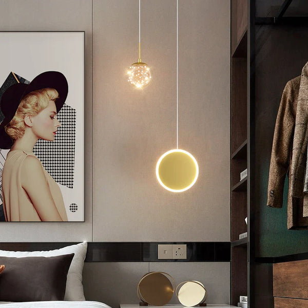 Lustre Double Tête Nordique Moderne Minimaliste Élégant