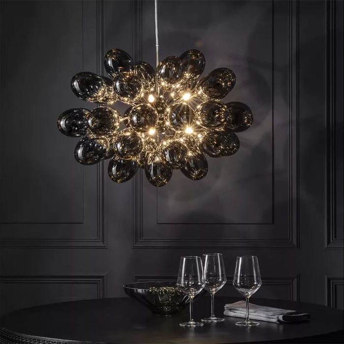 Lustre en verre "Raisinique" Postmoderne