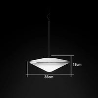 Suspension design "Soucoupe Volante" en verre