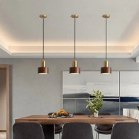 Suspension Laiton Noyer pour Bars & Restaurants