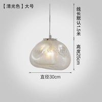 Lustre en verre de luxe LED nordique post-moderne créatif