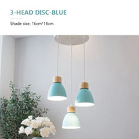 Lustre Nordique en Bois à 3 Têtes