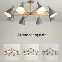 Suspension nordique en bois naturel