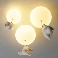 Plafonnier LED Ours Animé - Déco Chambre Enfants