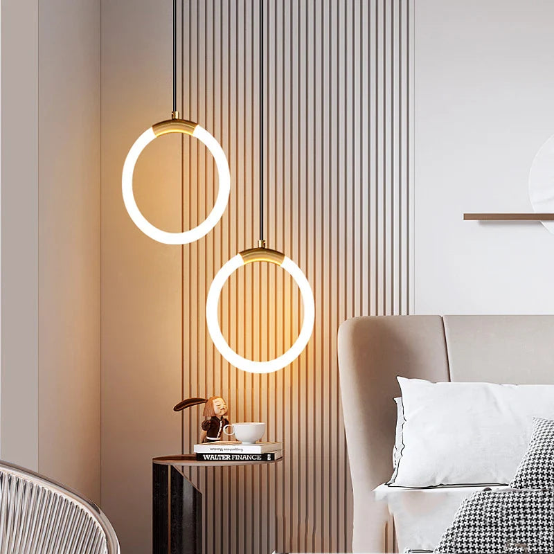 Suspension lampe Nordique Créatif LED 360° - Lumière Art Luxe