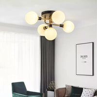 Lustre Gris Fumée Moderne pour Maison Intérieur
