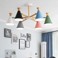 Suspension nordique en bois naturel