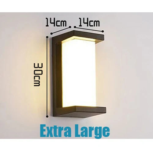 Applique murale extérieure LED XL étanche IP65 avec radar de mouvement