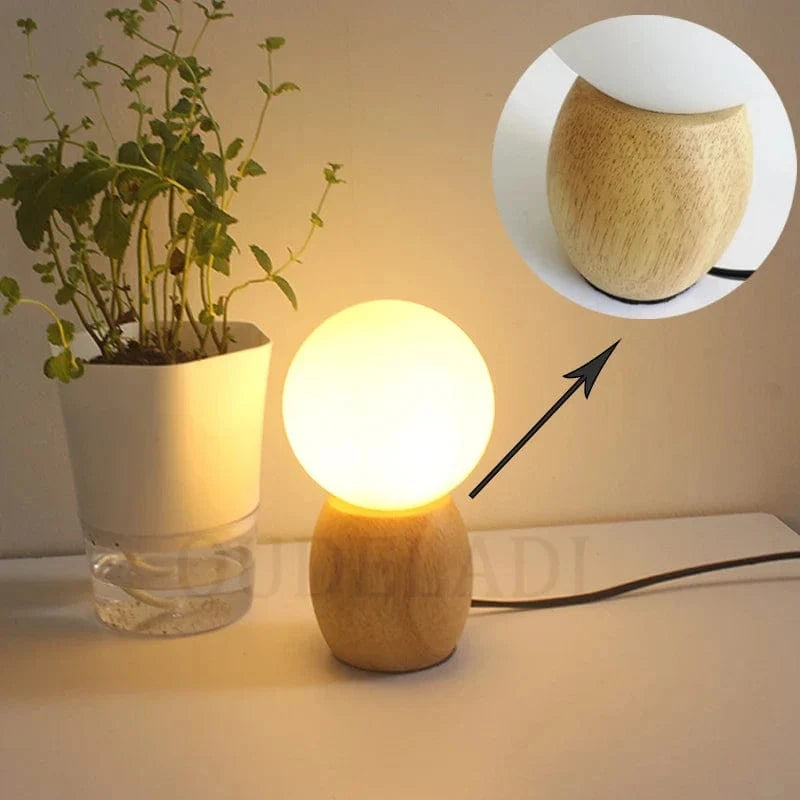 Lampe de table en bois pour une ambiance chaleureuse dans votre chambreAsStringAsync.