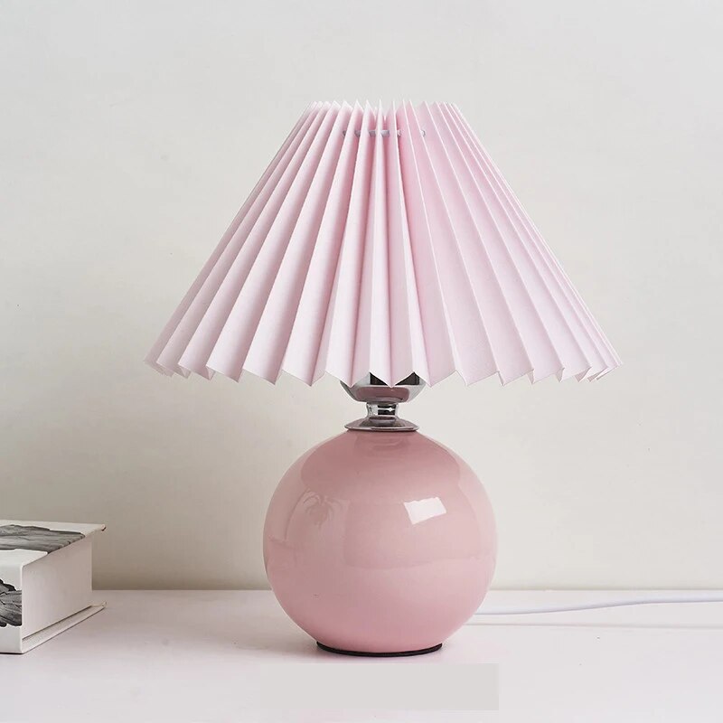 Lampe de table plissée coréenne - Élégance abordable