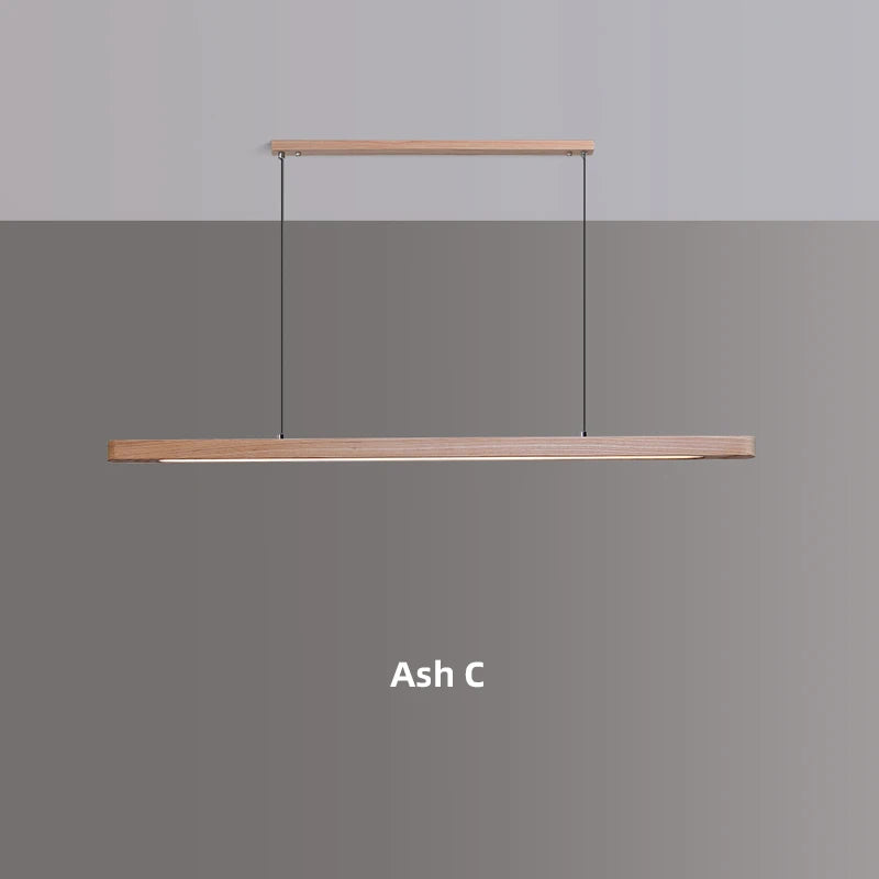 Suspension LED en bois "Nordic Glow" au design moderne et ovale