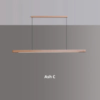 Suspension LED en bois "Nordic Glow" au design moderne et ovale