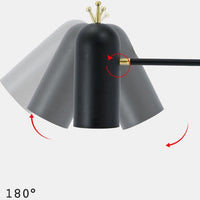 Lampe de bureau LED Tekna - Style industriel en noir