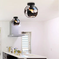 Plafonnier Globe Cage Moderniste
