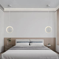 Lampe Suspendue Nordique Moderne en Verre Circulaire Décoratif