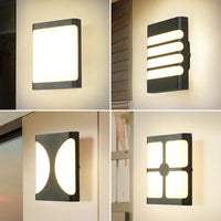 Applique Murale LED Extérieur Moderne en Plastique Étanche