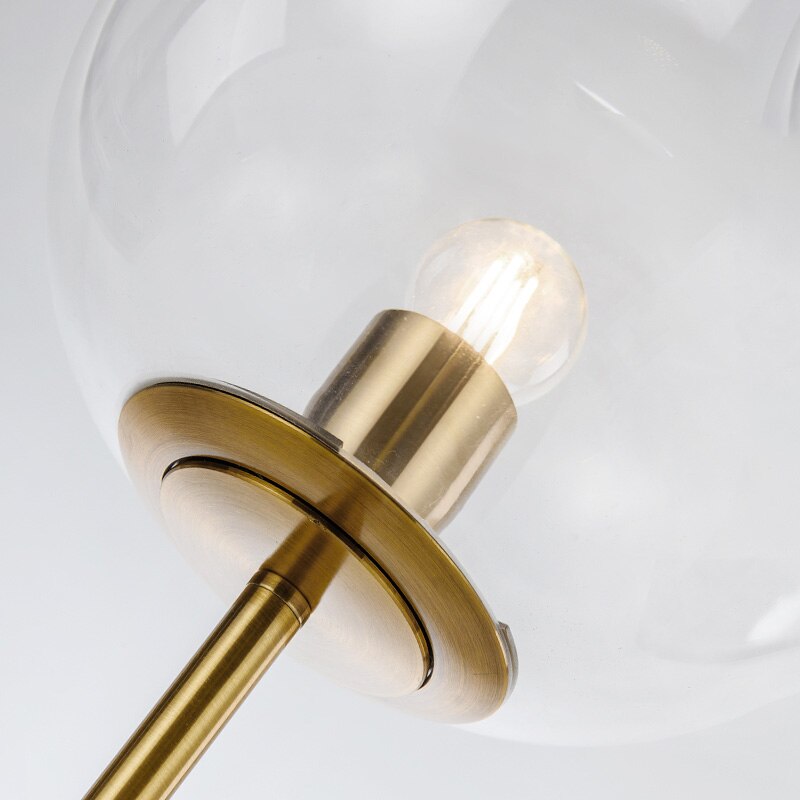 Lampe à poser "Bess" avec socle en marbre