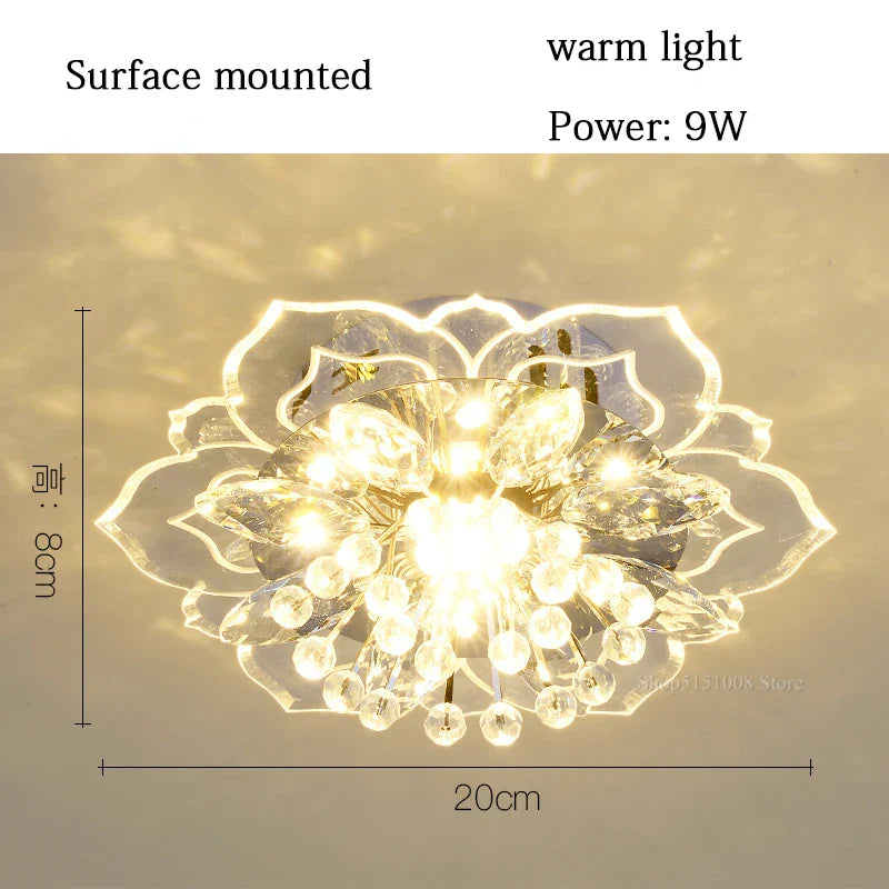 Lustre Cristal Fleurs : Élégance pour Votre Intérieur