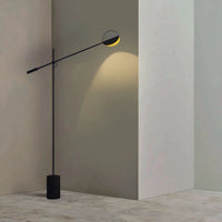 Lampadaire LED Vintage Nordique en Fer Forgé et Marbre - Luminance Scandinave