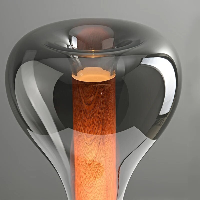 Lampe de table en verre nordique minimaliste