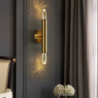 Applique murale nordique en cristal - Luxe nordique pour chambre, salon, TV et allée